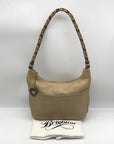 Brighton Gold Pebbled Leather Barbados Shoulder Bag