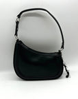 Steve Madden Sleek Black Faux Leather Shoulder Bag