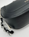 Steve Madden Sleek Black Faux Leather Shoulder Bag