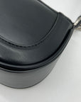 Steve Madden Sleek Black Faux Leather Shoulder Bag