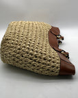 Patricia Nash Tan Woven Raffia Handbag