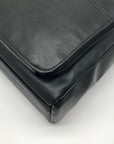 Giani Bernini Black Nappa Leather Front Zip Crossbody