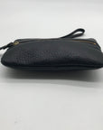 Kate Spade Black Pebbled Leather Cobble Hill Bee Wristlet