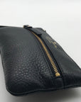 Kate Spade Black Pebbled Leather Cobble Hill Bee Wristlet
