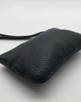 Kate Spade Black Pebbled Leather Cobble Hill Bee Wristlet