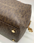 Michael Kors Large Brown Monogram Coated Canvas Kirby Satchel
