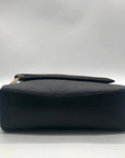 Kate Spade Black Pebbled Leather Leila Mini Zip Crossbody Bag