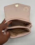 Ted Baker Pink Leather Poppy Moon Top Handle Bag