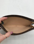 Louis Vuitton Brown Monogram Leather Pouch