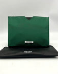 Prada Beauty Forest Green Cosmetic Pouch