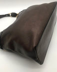 Max Mara Brown Leather Shoulder Bag