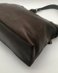 Max Mara Brown Leather Shoulder Bag