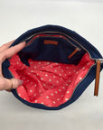 Stella & Dot Blue Nylon Work Hard Play Hard Crossbody Bag