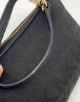 Michael Kors Black Signature Canvas Wristlet Clutch