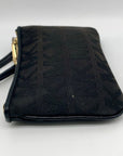 Michael Kors Black Signature Canvas Wristlet Clutch