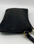 Michael Kors Black Signature Canvas Wristlet Clutch