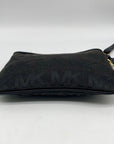 Michael Kors Black Signature Canvas Wristlet Clutch