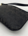 Michael Kors Black Signature Canvas Wristlet Clutch