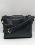 Michael Kors Black Pebbled Leather Fulton Small Crossbody Bag