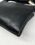 Michael Kors Black Pebbled Leather Fulton Small Crossbody Bag