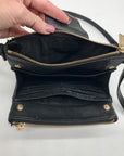 Michael Kors Black Pebbled Leather Fulton Small Crossbody Bag