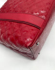Calvin Klein Red Quilted Convertible Satchel