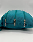 Baggallini Blue Nylon Big Zipper Crossbody Bag