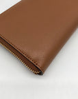 Michael Kors Brown Leather Acorn Wristlet