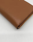 Michael Kors Brown Leather Acorn Wristlet