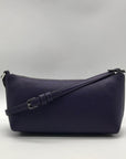 Kate Spade Dark Purple Pebbled Leather Mini Crossbody Bag