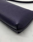 Kate Spade Dark Purple Pebbled Leather Mini Crossbody Bag