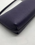 Kate Spade Dark Purple Pebbled Leather Mini Crossbody Bag