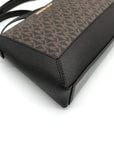 Michael Kors Chocolate Coated Canvas Sallie Crossbody