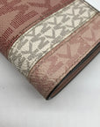 Michael Kors Carmen Ballet Pink Coated Canvas & Leather Trifold Wallet