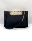 Michael Kors Chelsea Black Saffiano Leather Convertible Crossbody Clutch - NWT