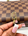 Louis Vuitton Damier Ebene Cluny Top Handle Satchel