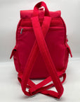 Kipling Red Rouge Nylon City Pack Backpack