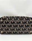 Michael Kors Beige & Black Signature Canvas Tote Bag