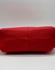 On 34th Red Pebbled Leather Shoulder Bag