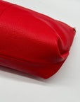 On 34th Red Pebbled Leather Shoulder Bag