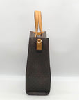 Michael Kors Brown And Marigold Canvas Large Kenly Tote Bag