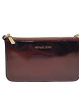 Michael Kors Oxblood Rouge Sombre Leather Shoulder Bag Gift Set