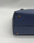 Kate Spade Blue Smooth Leather Toujours Satchel Bag