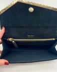 Jimmy Choo Black Velvet Emmie Crossbody Clutch