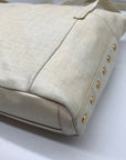 Hammitt Leather Semolina Cream Addie Large Shoulder Bag