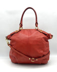Coach Burnt Orange Leather Madison Lindsey Convertible Satchel 18641