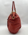 Coach Burnt Orange Leather Madison Lindsey Convertible Satchel 18641