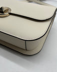 Kate Spade White Leather Adurey Flap Crossbody Bag