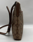 Coach Brown Signature Canvas File Crossbody Bag F29210