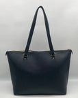 Coach Blue Crossgrain Leather Gallery Tote Bag F79608